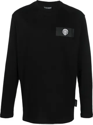 logo-patch long-sleeved T-shirt