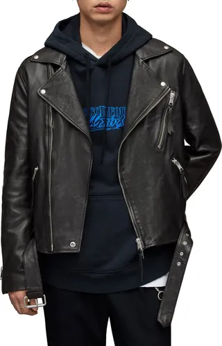 Allen Leather Biker Jacket