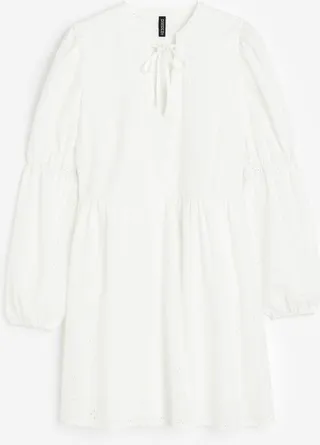 Eyelet Embroidery A-line Dress