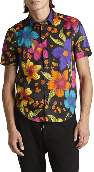 Men's Multi-Floral Sport Shirt