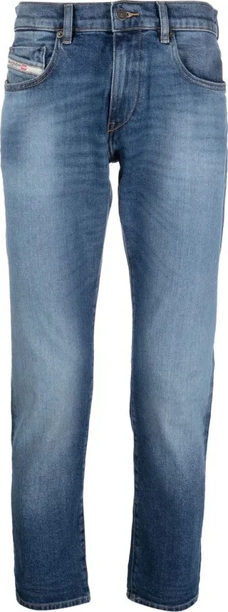 Logo-Patch Skinny Jeans