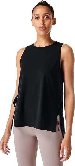 Sweaty Betty Tie Side Yoga Tank (Black) Women's Clothing
