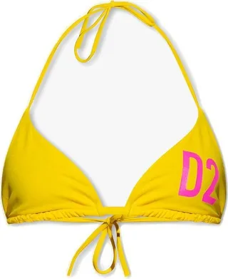 Dsquared2 Technicolor Logo Printed Bikini Top