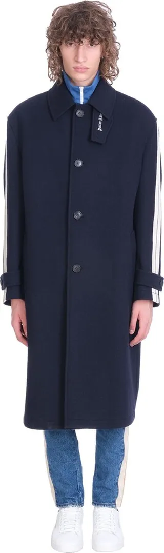 Coat In Blue Wool