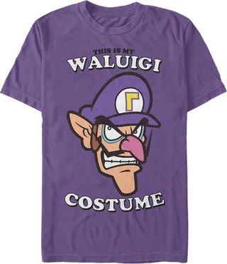 Men's Nintendo This Is My Waluigi Costume T-Shirt - Purple - 2X Large