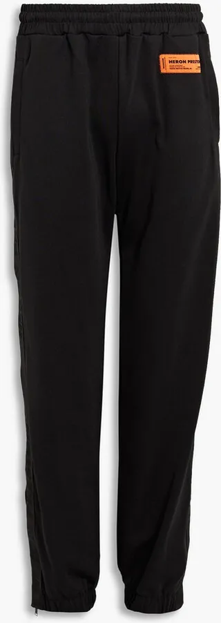 Appliquéd jersey sweatpants