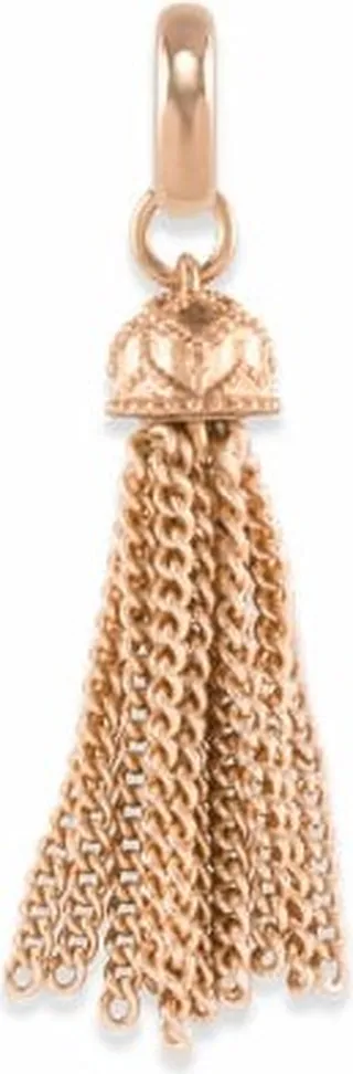 Small Tassel Charm in Rose Gold