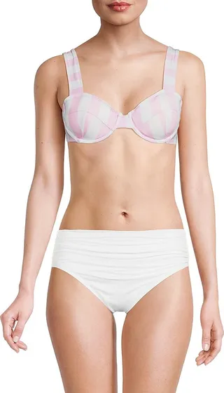 The Lilo Gingham Bikini Top