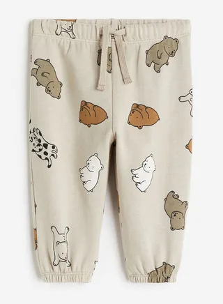 Kids Bear Print Joggers
