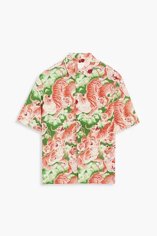 Printed voile shirt