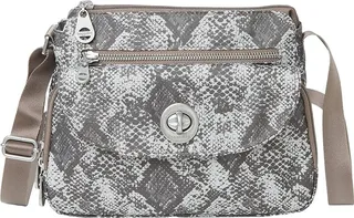 Baggallini International Calais Crossbody Bag (Tan Python) Handbags