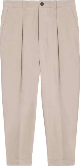 Tapered Cropped Trousers