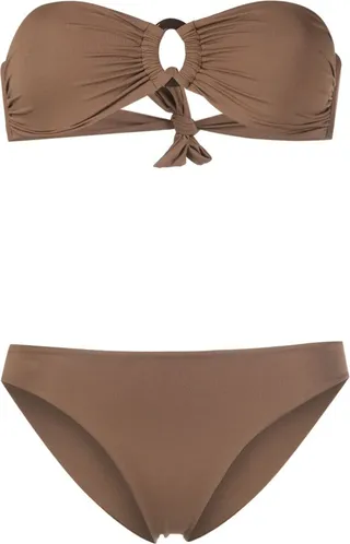Graphic-Patch High-Waisted Bikini