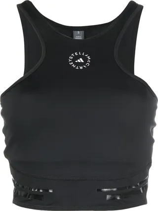 Black TruePace Running Crop Top