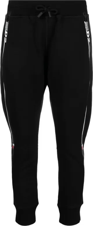 Cotton Logo-Print Straight-Leg Trousers