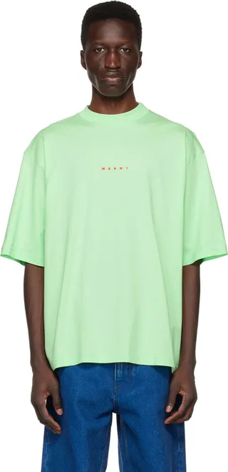 Marni Green Loose Fit T-Shirt