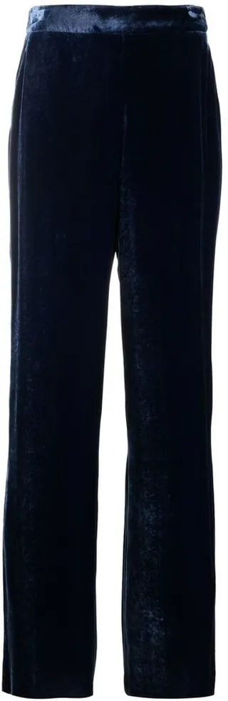 High-Waisted Straight-Leg Trousers