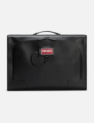 Discover Grained Leather Suitcase
