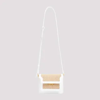 Marni Foldover Woven Crossbody Bag
