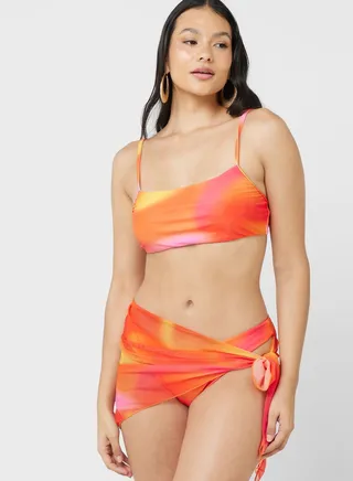 3 Piece Printed Bikini Set