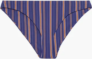Annia striped low-rise bikini briefs