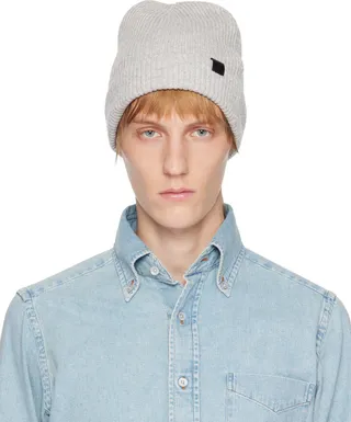 TOM FORD Gray Cashmere Beanie