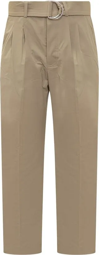 Nanushka Mid-Rise Belted Tapered Trousers