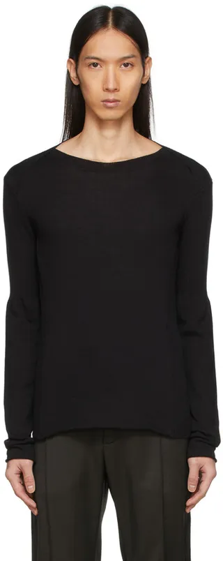ADYAR SSENSE Exclusive Black Milano Long Sleeve T-Shirt