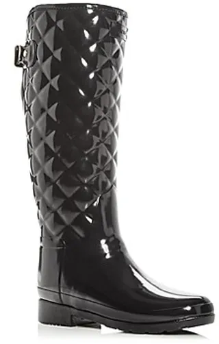 Hunter Women's Refined Gloss Quilted Rain Boots