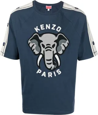 Elephant motif T-shirt