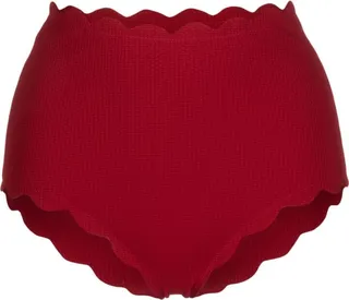 Shell-Print High-Waisted Bikini Bottoms