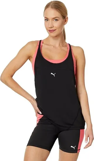 PUMA Run Tank (Puma Black) Women's Clothing