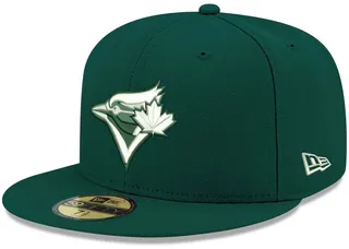 Men's Green Toronto Blue Jays Logo White 59FIFTY Fitted Hat