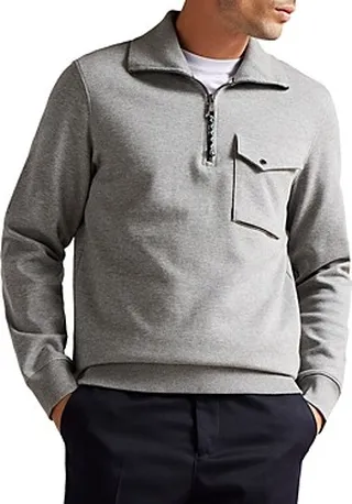 Ted Baker Half Zip Funnel Neck Sweater