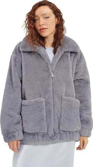 UGG Kianna Faux Fur Jacket (Space Age) Women's Coat