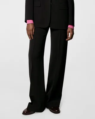 Doppio Wide Leg Trouser Pants