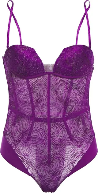 Lingerie Bodysuit Purple