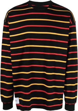 Black Jam 02 Striped Long-Sleeve T-Shirt