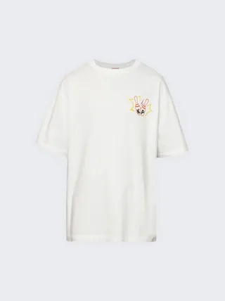 Oversized Bowling Team Tee Off White