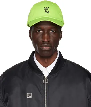 Wooyoungmi Green Embroidered Cap