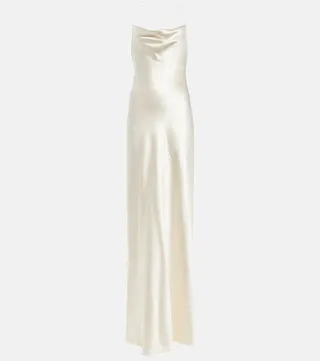 Silk satin gown