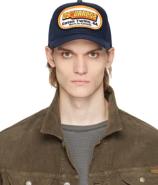 Dsquared2 Navy 'Caten Twins' Baseball Cap