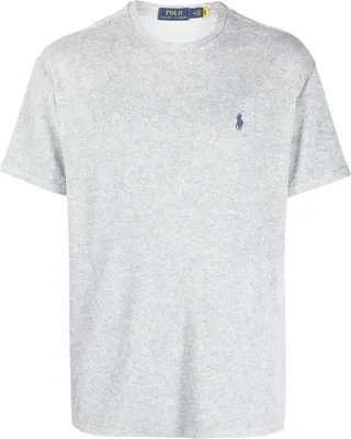 embroidered-logo chenille T-shirt