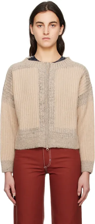Eckhaus Latta Beige Poet Cardigan
