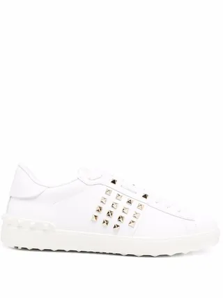 VALENTINO GARAVANI- Open Leather Sneakers