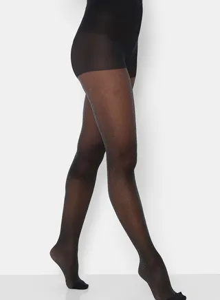 Shimmer Knitted Tights
