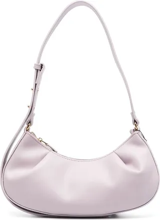 Logo-Patch Leather Shoulder Bag