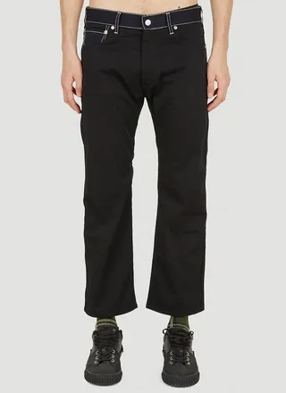 Junya Watanabe Man Button Detailed Cropped Trousers