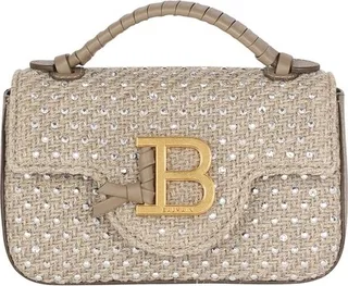 B-Buzz Mini raffia bag with rhinestones