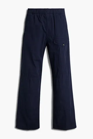 Cotton-twill drawstring pants